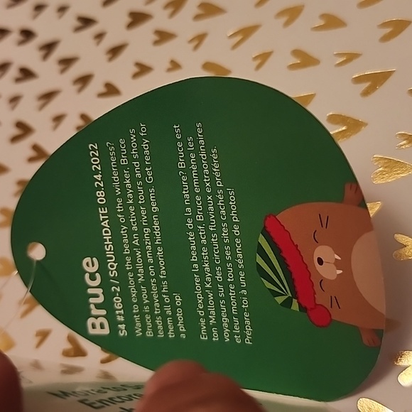 Brand new Squishmallows Bruce the Walrus Christmas plush pillow - Picture 6 of 7